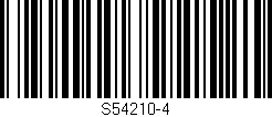 Código de barras (EAN, GTIN, SKU, ISBN): 'S54210-4'