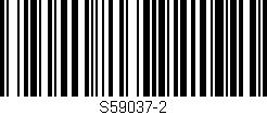 Código de barras (EAN, GTIN, SKU, ISBN): 'S59037-2'