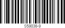 Código de barras (EAN, GTIN, SKU, ISBN): 'S59038-9'