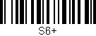 Código de barras (EAN, GTIN, SKU, ISBN): 'S6+'