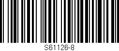 Código de barras (EAN, GTIN, SKU, ISBN): 'S61126-8'