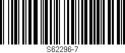 Código de barras (EAN, GTIN, SKU, ISBN): 'S62296-7'