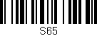 Código de barras (EAN, GTIN, SKU, ISBN): 'S65'