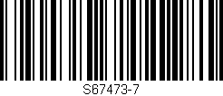 Código de barras (EAN, GTIN, SKU, ISBN): 'S67473-7'