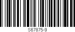 Código de barras (EAN, GTIN, SKU, ISBN): 'S67875-9'