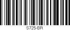 Código de barras (EAN, GTIN, SKU, ISBN): 'S725-BR'