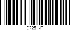Código de barras (EAN, GTIN, SKU, ISBN): 'S725-NT'