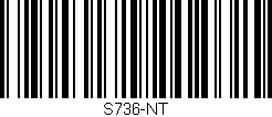 Código de barras (EAN, GTIN, SKU, ISBN): 'S736-NT'
