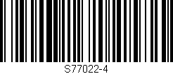 Código de barras (EAN, GTIN, SKU, ISBN): 'S77022-4'