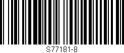 Código de barras (EAN, GTIN, SKU, ISBN): 'S77181-8'