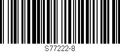 Código de barras (EAN, GTIN, SKU, ISBN): 'S77222-8'
