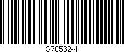 Código de barras (EAN, GTIN, SKU, ISBN): 'S78562-4'