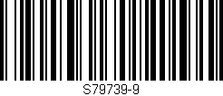 Código de barras (EAN, GTIN, SKU, ISBN): 'S79739-9'