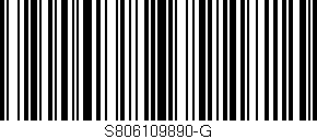 Código de barras (EAN, GTIN, SKU, ISBN): 'S806109890-G'