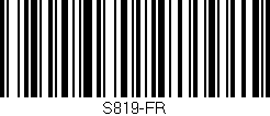 Código de barras (EAN, GTIN, SKU, ISBN): 'S819-FR'