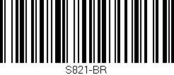 Código de barras (EAN, GTIN, SKU, ISBN): 'S821-BR'