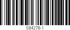 Código de barras (EAN, GTIN, SKU, ISBN): 'S84276-1'