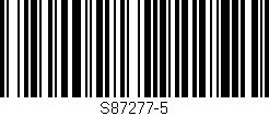 Código de barras (EAN, GTIN, SKU, ISBN): 'S87277-5'
