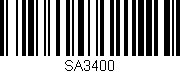 Código de barras (EAN, GTIN, SKU, ISBN): 'SA3400'