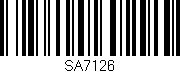 Código de barras (EAN, GTIN, SKU, ISBN): 'SA7126'