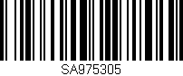 Código de barras (EAN, GTIN, SKU, ISBN): 'SA975305'