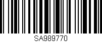 Código de barras (EAN, GTIN, SKU, ISBN): 'SA989770'