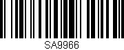 Código de barras (EAN, GTIN, SKU, ISBN): 'SA9966'