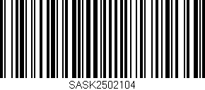 Código de barras (EAN, GTIN, SKU, ISBN): 'SASK2502104'