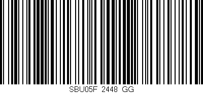 Código de barras (EAN, GTIN, SKU, ISBN): 'SBU05F_2448_GG'