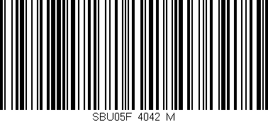 Código de barras (EAN, GTIN, SKU, ISBN): 'SBU05F_4042_M'