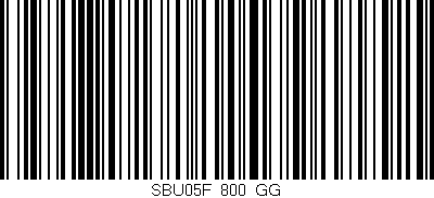 Código de barras (EAN, GTIN, SKU, ISBN): 'SBU05F_800_GG'