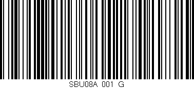 Código de barras (EAN, GTIN, SKU, ISBN): 'SBU08A_001_G'