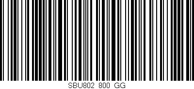 Código de barras (EAN, GTIN, SKU, ISBN): 'SBU802_800_GG'