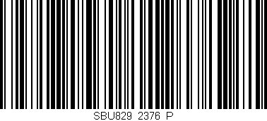 Código de barras (EAN, GTIN, SKU, ISBN): 'SBU829_2376_P'