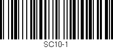 Código de barras (EAN, GTIN, SKU, ISBN): 'SC10-1'