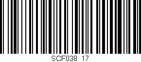 Código de barras (EAN, GTIN, SKU, ISBN): 'SCF038/17'