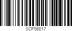 Código de barras (EAN, GTIN, SKU, ISBN): 'SCF56017'