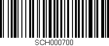 Código de barras (EAN, GTIN, SKU, ISBN): 'SCH000700'