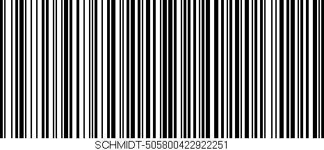 Código de barras (EAN, GTIN, SKU, ISBN): 'SCHMIDT-505800422922251'