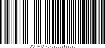 Código de barras (EAN, GTIN, SKU, ISBN): 'SCHMIDT-57890302122326'