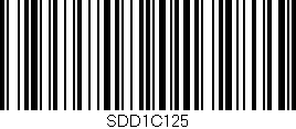 Código de barras (EAN, GTIN, SKU, ISBN): 'SDD1C125'