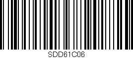Código de barras (EAN, GTIN, SKU, ISBN): 'SDD61C06'