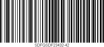 Código de barras (EAN, GTIN, SKU, ISBN): 'SDFGSDF23432-42'