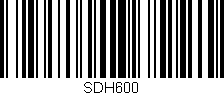 Código de barras (EAN, GTIN, SKU, ISBN): 'SDH600'