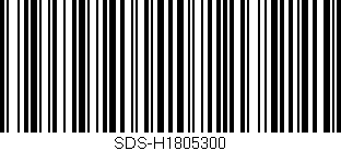 Código de barras (EAN, GTIN, SKU, ISBN): 'SDS-H1805300'