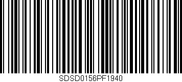 Código de barras (EAN, GTIN, SKU, ISBN): 'SDSD0156PF1940'