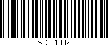 Código de barras (EAN, GTIN, SKU, ISBN): 'SDT-1002'