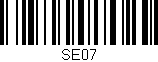 Código de barras (EAN, GTIN, SKU, ISBN): 'SE07'