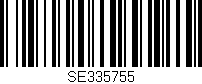 Código de barras (EAN, GTIN, SKU, ISBN): 'SE335755'