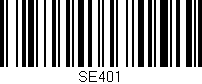 Código de barras (EAN, GTIN, SKU, ISBN): 'SE401'